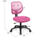 Low-back Computer Task Office Desk Chair with Swivel Casters - Gallery View 17 of 33