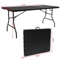 Portable Folding Camping Table with Carrying Handle for Picnic - Gallery View 16 of 20