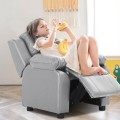 Kids Deluxe Headrest Recliner Sofa Chair with Storage Arms - Gallery View 28 of 31