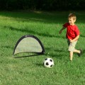 6 Feet/4 Feet Set of 2 Portable Pop-Up Soccer Goals Net - Gallery View 26 of 35