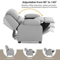 Kids Deluxe Headrest Recliner Sofa Chair with Storage Arms - Gallery View 25 of 31