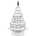 11 Inch Pre-Lit Ceramic Hollow Christmas Tree with LED Lights