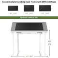 58 x 28 Inch Universal Tabletop for Standard and Standing Desk Frame - Gallery View 9 of 35