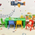 Kids Colorful Plastic Table and 4 Chairs Set - Gallery View 6 of 13