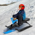 Kids Snow Sand Grass Sled with Steering Wheel and Brakes - Gallery View 1 of 22