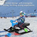 Kids Snow Sand Grass Sled with Steering Wheel and Brakes - Gallery View 2 of 22