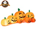 7.5 Feet Halloween Inflatable 7 Pumpkins Patch with LED Lights