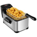 3.2 Quart Electric Stainless Steel Deep Fryer with Timer - Gallery View 7 of 11