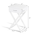 Modern X-Shape Accent Side End Table