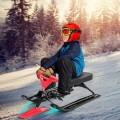 Kids Snow Sand Grass Sled with Steering Wheel and Brakes - Gallery View 12 of 22