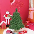 2/3 Feet  Tabletop Unlit Christmas Tree in Burlap Base