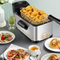 3.2 Quart Electric Stainless Steel Deep Fryer with Timer - Gallery View 2 of 11