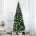 5 / 6 / 7.5 Feet Artificial Pencil Christmas Tree with Pine Cones - Gallery View 6 of 28