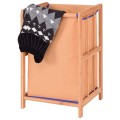 Bamboo Frame Durable Clothes Storage Laundry Hamper - Gallery View 3 of 12
