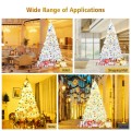 6/7.5/9 Feet White Christmas Tree with Metal Stand - Gallery View 14 of 36