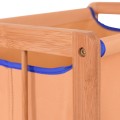 Bamboo Frame Durable Clothes Storage Laundry Hamper - Gallery View 9 of 12