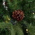 3 Size Artificial Christmas Tree with LED Lights and Pine Cones