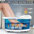Foot Spa Tub with Bubbles and Electric Massage Rollers for Home Use - Gallery View 12 of 21