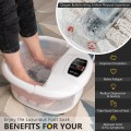 Foot Spa Tub with Bubbles and Electric Massage Rollers for Home Use - Gallery View 5 of 21