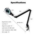 LED Magnifying Glass Desk Lamp with Swivel Arm - Gallery View 6 of 8