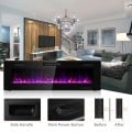 60 Inch Ultra Thin Electric Fireplace with 2 Heat Settings - Gallery View 15 of 15