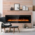 60 Inch Ultra Thin Electric Fireplace with 2 Heat Settings - Gallery View 1 of 15