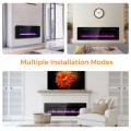 60 Inch Ultra Thin Electric Fireplace with 2 Heat Settings - Gallery View 11 of 15