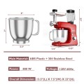 3-in-1 Multi-functional 6-speed Tilt-head Food Stand Mixer - Gallery View 16 of 24