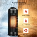 1500 W LED Portable Oscillating PTC Ceramic Space Heater - Gallery View 9 of 12