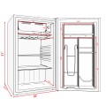 3.2 Cu.Ft. Mini Dorm Compact Refrigerator  - Gallery View 8 of 8