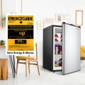 3 Cubic Feet Compact Upright Freezer with Stainless Steel Door - Gallery View 8 of 11