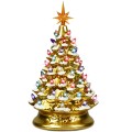 15 Inch Pre-Lit Hand-Painted Ceramic National Christmas Tree - Gallery View 19 of 23