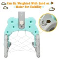 Adjustable Kids 3-in-1 Basketball Hoop Set Stand with Balls - Gallery View 12 of 12