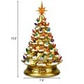 15 Inch Pre-Lit Hand-Painted Ceramic National Christmas Tree - Gallery View 20 of 23