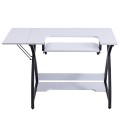 Sewing Craft Table Computer Desk with Adjustable Platform - Gallery View 7 of 11