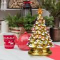 15 Inch Pre-Lit Hand-Painted Ceramic National Christmas Tree - Gallery View 22 of 23