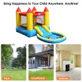Kids Inflatable Bounce House Castle with Balls Pool and Bag