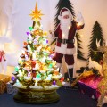15 Inch Pre-Lit Hand-Painted Ceramic National Christmas Tree - Gallery View 17 of 23