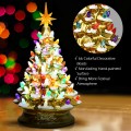 15 Inch Pre-Lit Hand-Painted Ceramic National Christmas Tree - Gallery View 18 of 23