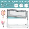 Baby Height Adjustable Bassinet with Washable Mattress - Gallery View 8 of 11