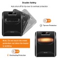 12 H Timer LED Remote Control Portable Electric Space Heater - Gallery View 10 of 11