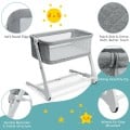 Baby Height Adjustable Bassinet with Washable Mattress - Gallery View 9 of 11