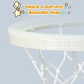 Adjustable Kids 3-in-1 Basketball Hoop Set Stand with Balls - Gallery View 10 of 12