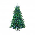 Pre-lit Artificial Hinged Christmas Tree with APP Controlled LED Lights - Gallery View 40 of 42