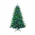 Pre-lit Artificial Hinged Christmas Tree with APP Controlled LED Lights - Gallery View 15 of 42