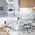 Multifunctional Rolling Commode Chair with Removable Toilet - Gallery View 12 of 23