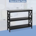 3-Tier Console X-Design Sofa Side Accent Table - Gallery View 15 of 23