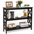 3-Tier Console X-Design Sofa Side Accent Table - Gallery View 10 of 23
