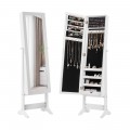 Black / White Mirrored Jewelry Cabinet Storage Box  - Gallery View 12 of 18