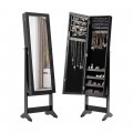 Black / White Mirrored Jewelry Cabinet Storage Box  - Gallery View 3 of 18